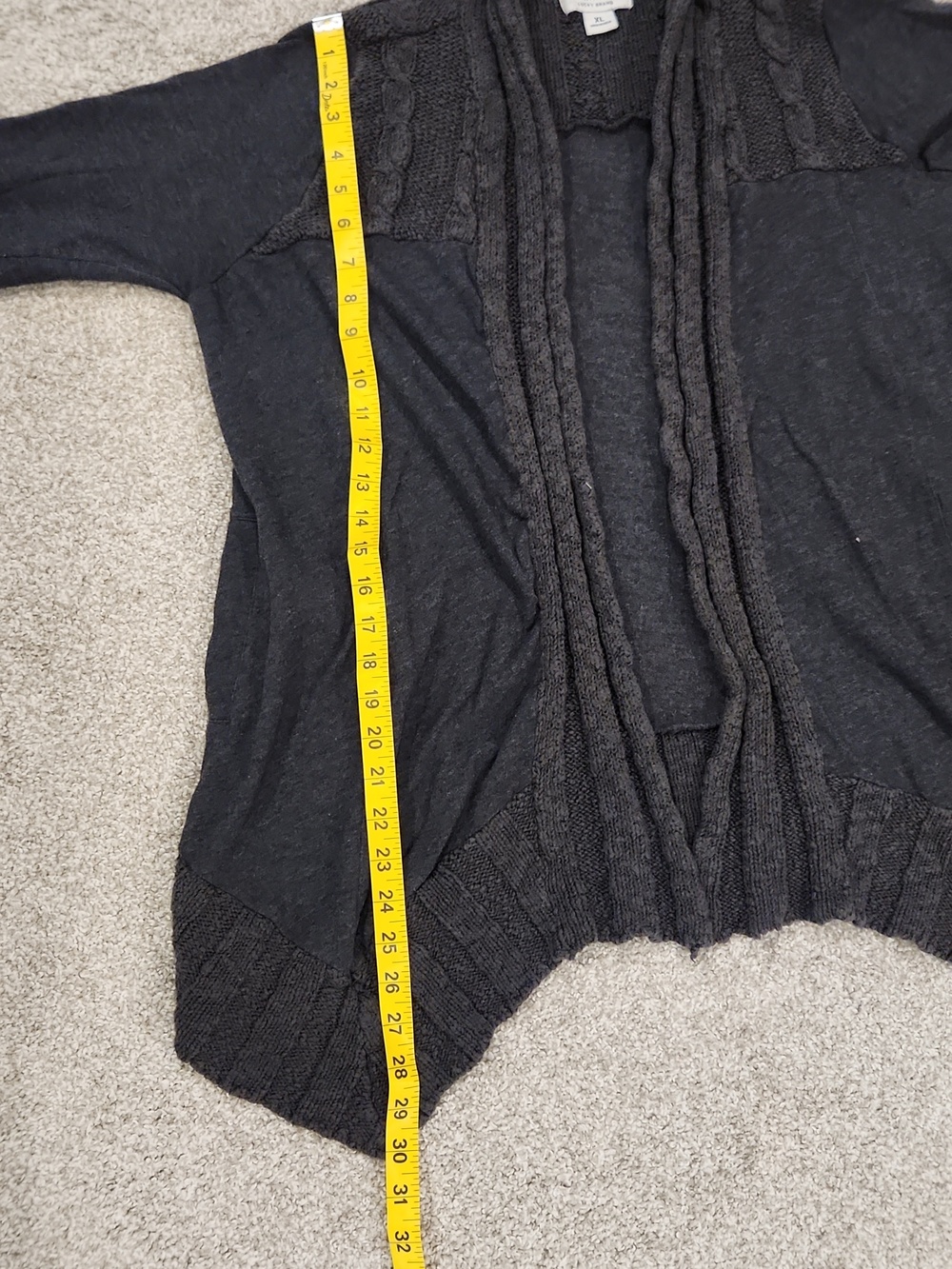 Lucky Brand Women's Cardigan - Charcoal Gray - Picture 11 of 13